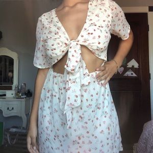Nasty Gal Floral Wrap dress